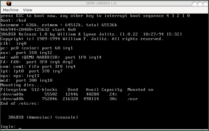 386bsd-1.0-qemu-login.png